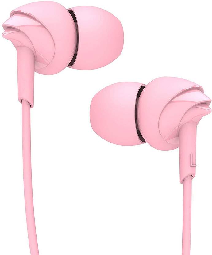 boAt Bass heads 110 pink Wired (Pink, In the Ear)