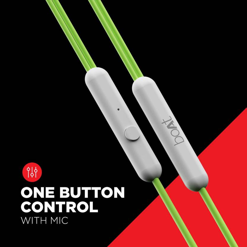 boAt Bads 104 Wired  (White, In the Ear)