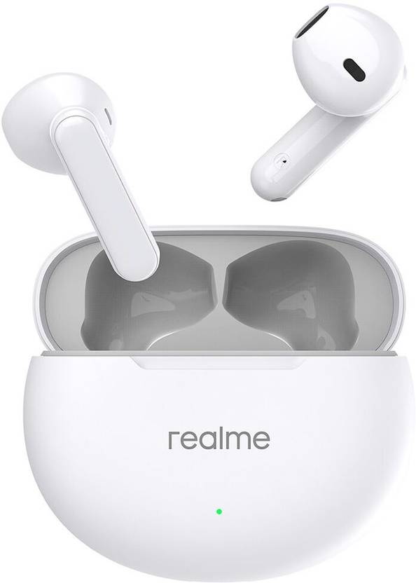 realme Buds T01 with 13mm Driver, AI ENC for Calls, BT 5.4 and upto 28 hours Playback Bluetooth  (White, True Wireless)