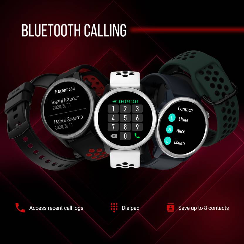 Noise HRX Bounce by Hrithik Roshan, 1.39&quot; Round ,100+ Sports Modes, Dual Tone Strap Smartwatch  (Black Strap, Regular)