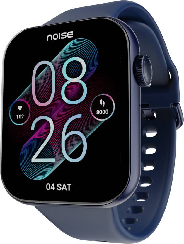 Noise Impact 2&quot; HD Display with Bluetooth Calling, Metallic Build &amp; Functional Crown Smartwatch  (Blue Strap, Regular)