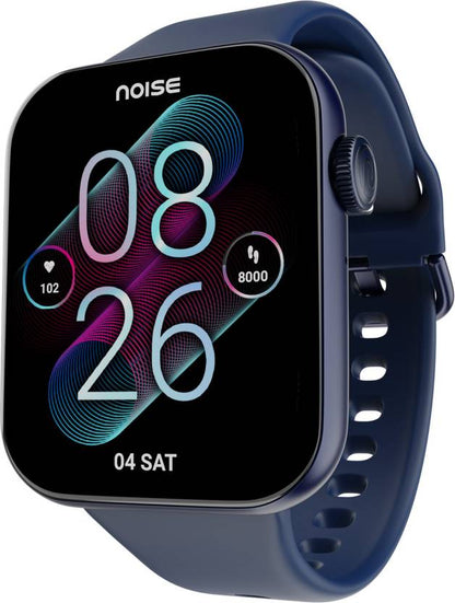 Noise Impact 2&quot; HD Display with Bluetooth Calling, Metallic Build &amp; Functional Crown Smartwatch  (Blue Strap, Regular)