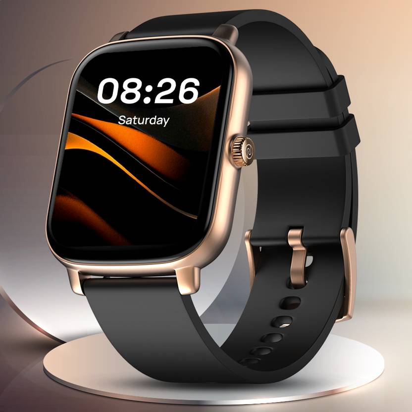 Noise Icon Buzz 1.69&quot; Display with Bluetooth Calling, Built-In Games, Voice Assistant Smartwatch  (Midnight Gold Strap, Regular)